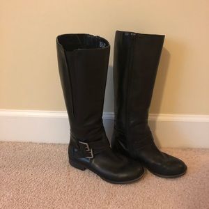 Kelly & Katie Black Leather Boots